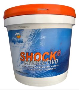 Shock correctivo de 4kg marca SPIN cloro dicloro para alberca